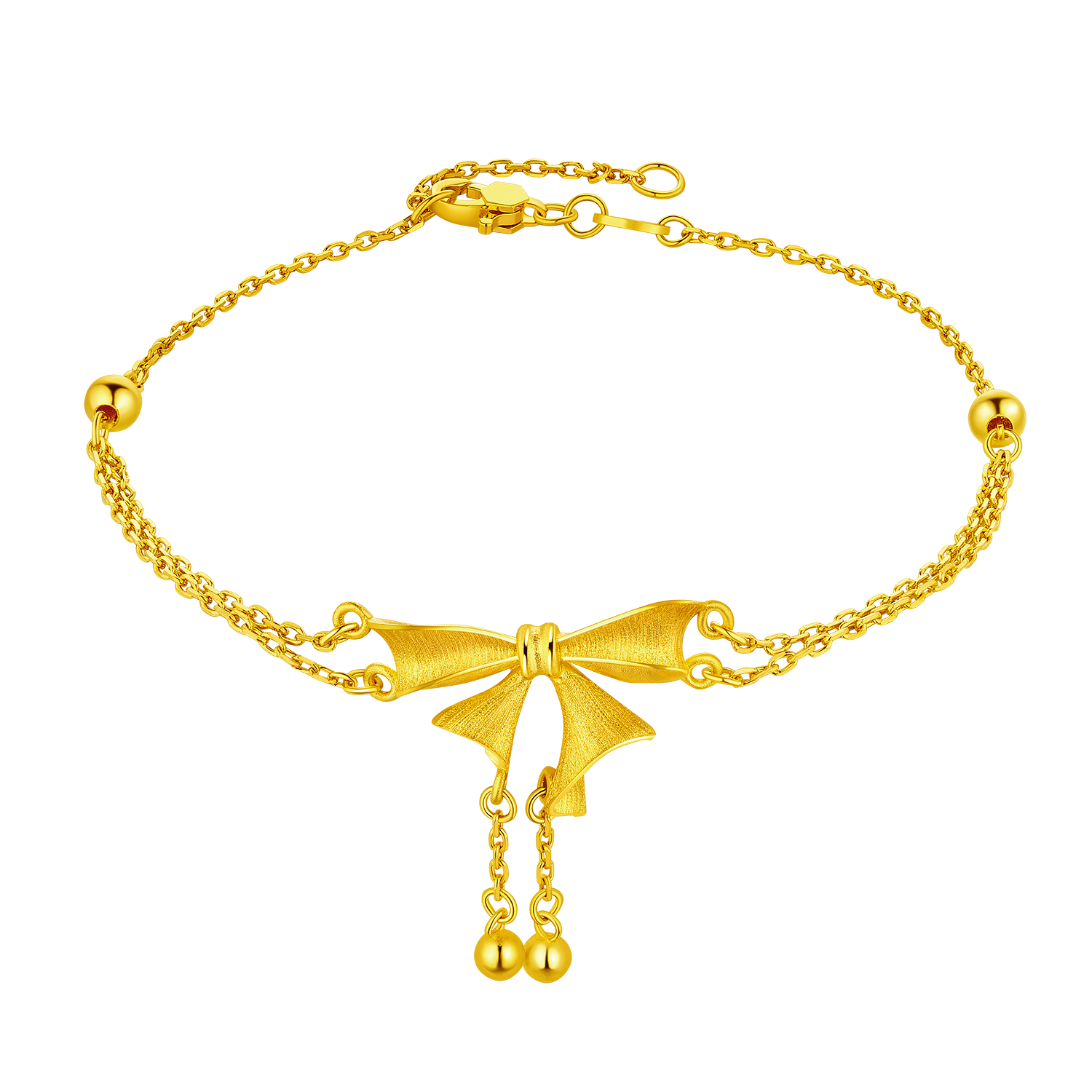 Beloved Collection "Bow of Love" Gold Bracelet 