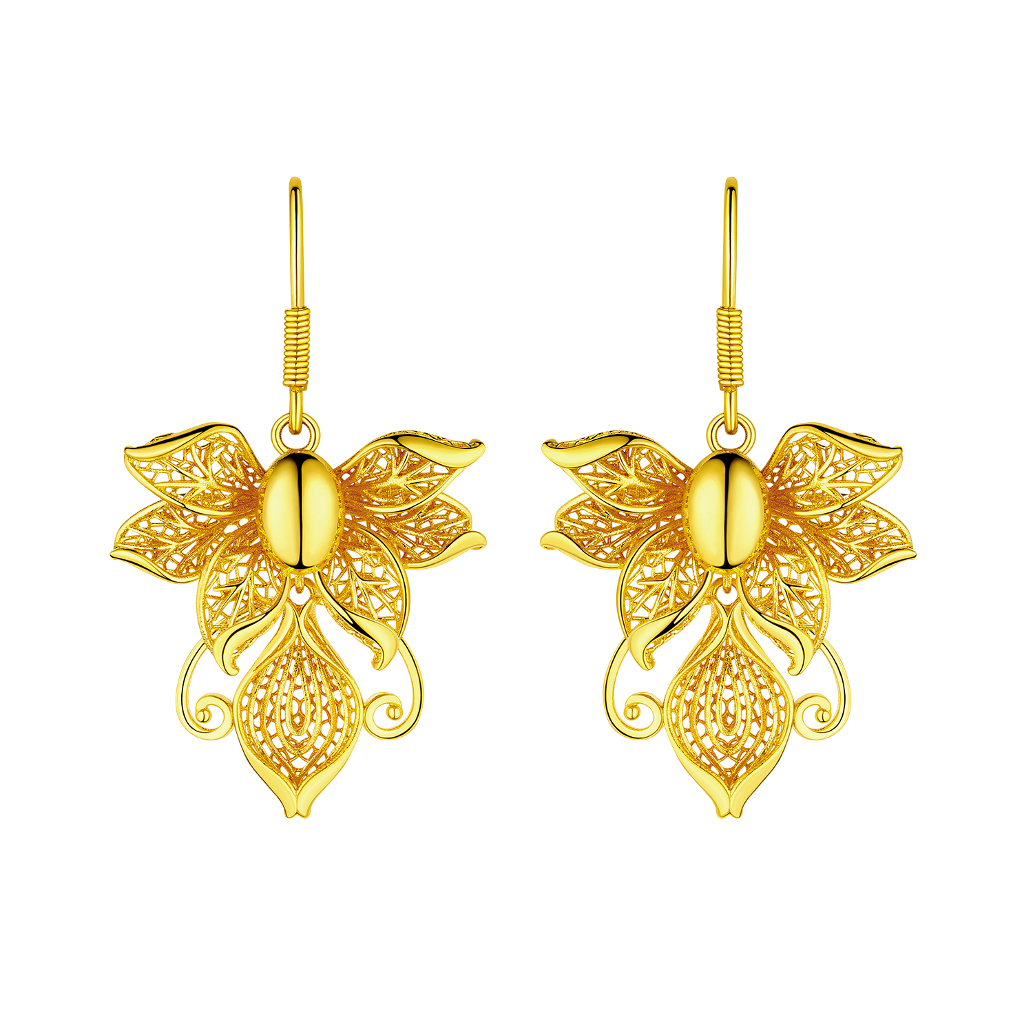 Beloved Collection "Blissful Laurel" Gold Earrings