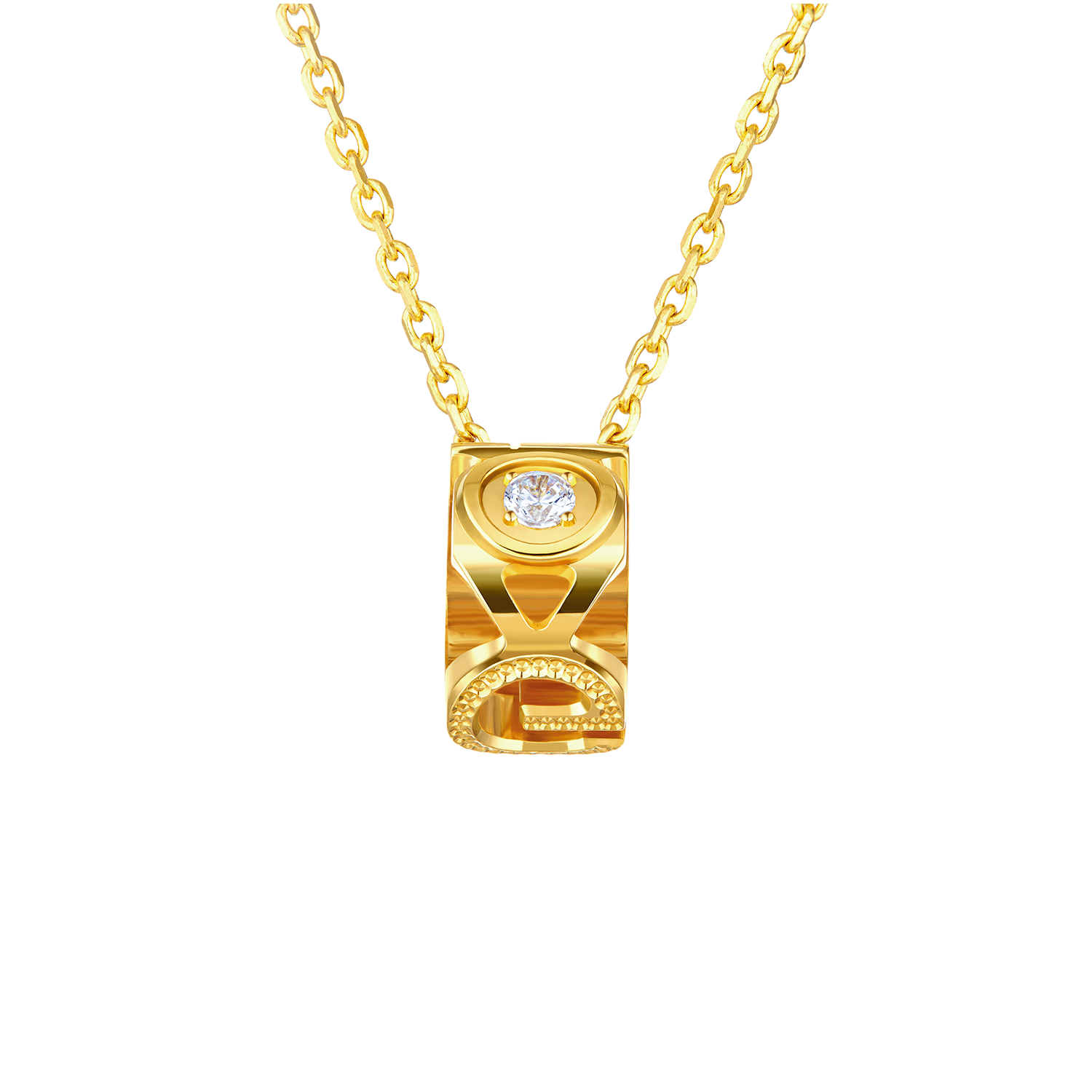 Goldstyle•X"囍遇"黃金鑽石項鏈
