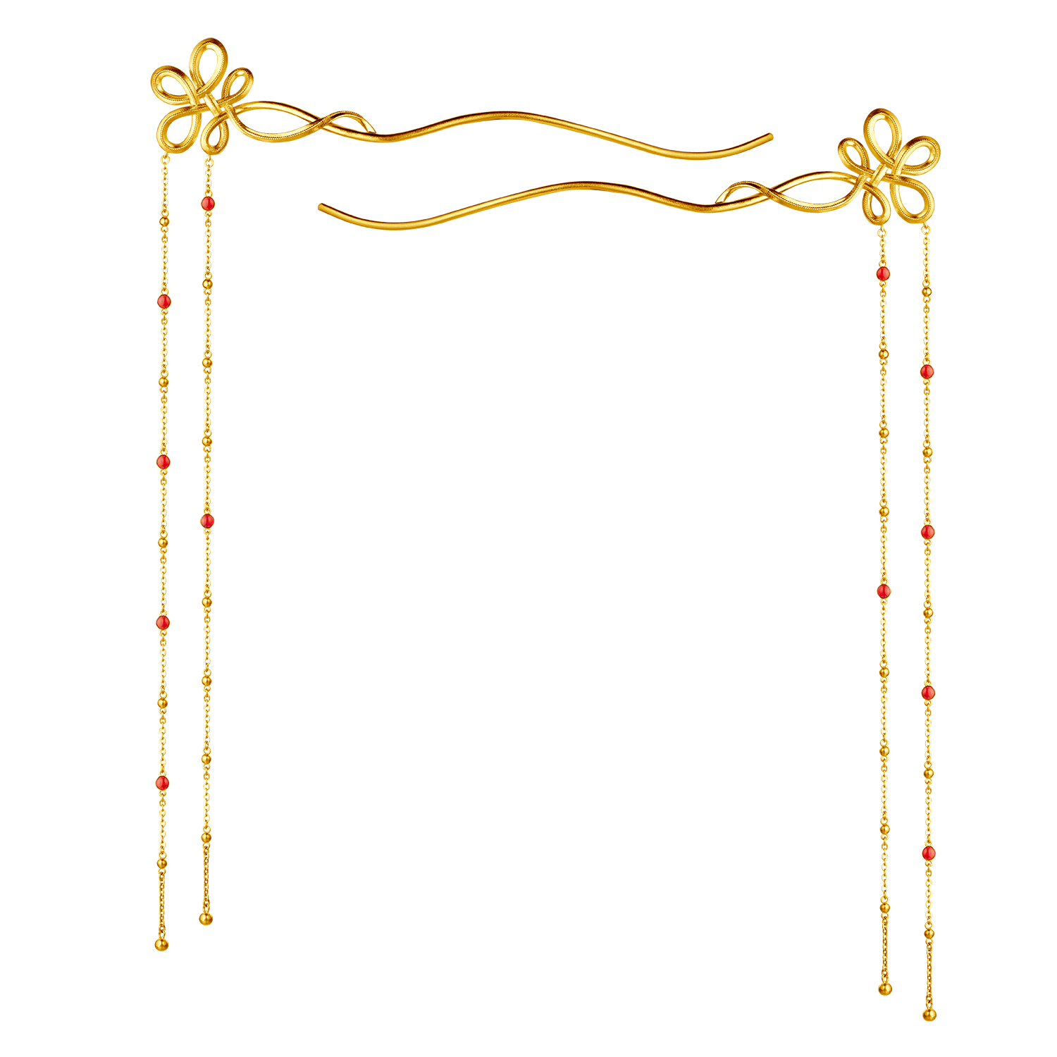 Heirloom Fortune Collection "Tie the Knot" Gold Hairpin 