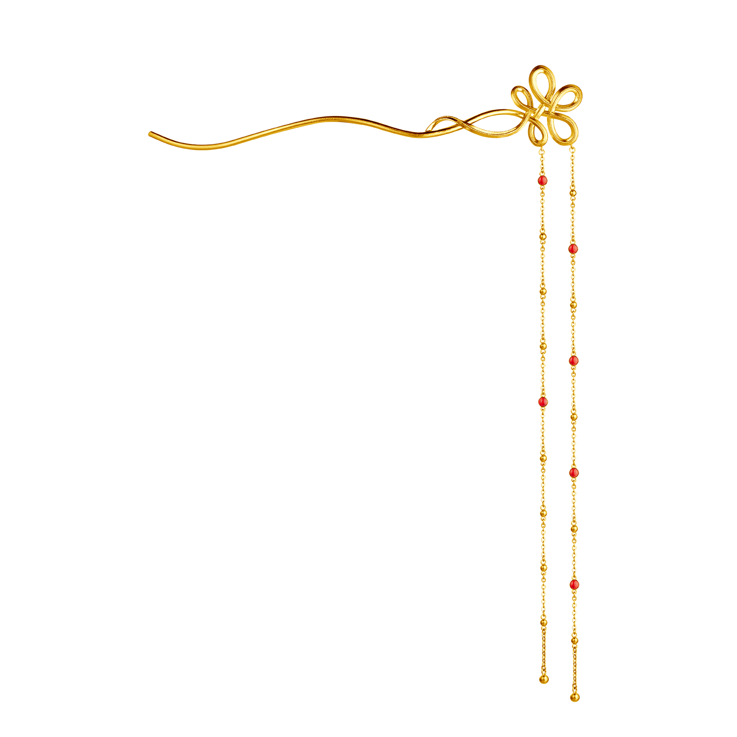 Heirloom Fortune Collection "Heirloom Fortune - Tie the Knot" Gold Hairpin