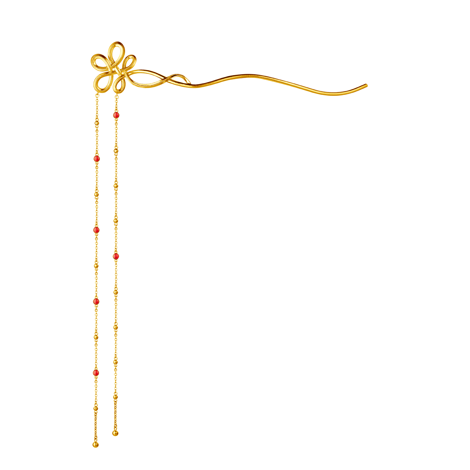Heirloom Fortune Collection "Tie the Knot" Gold Hairpin