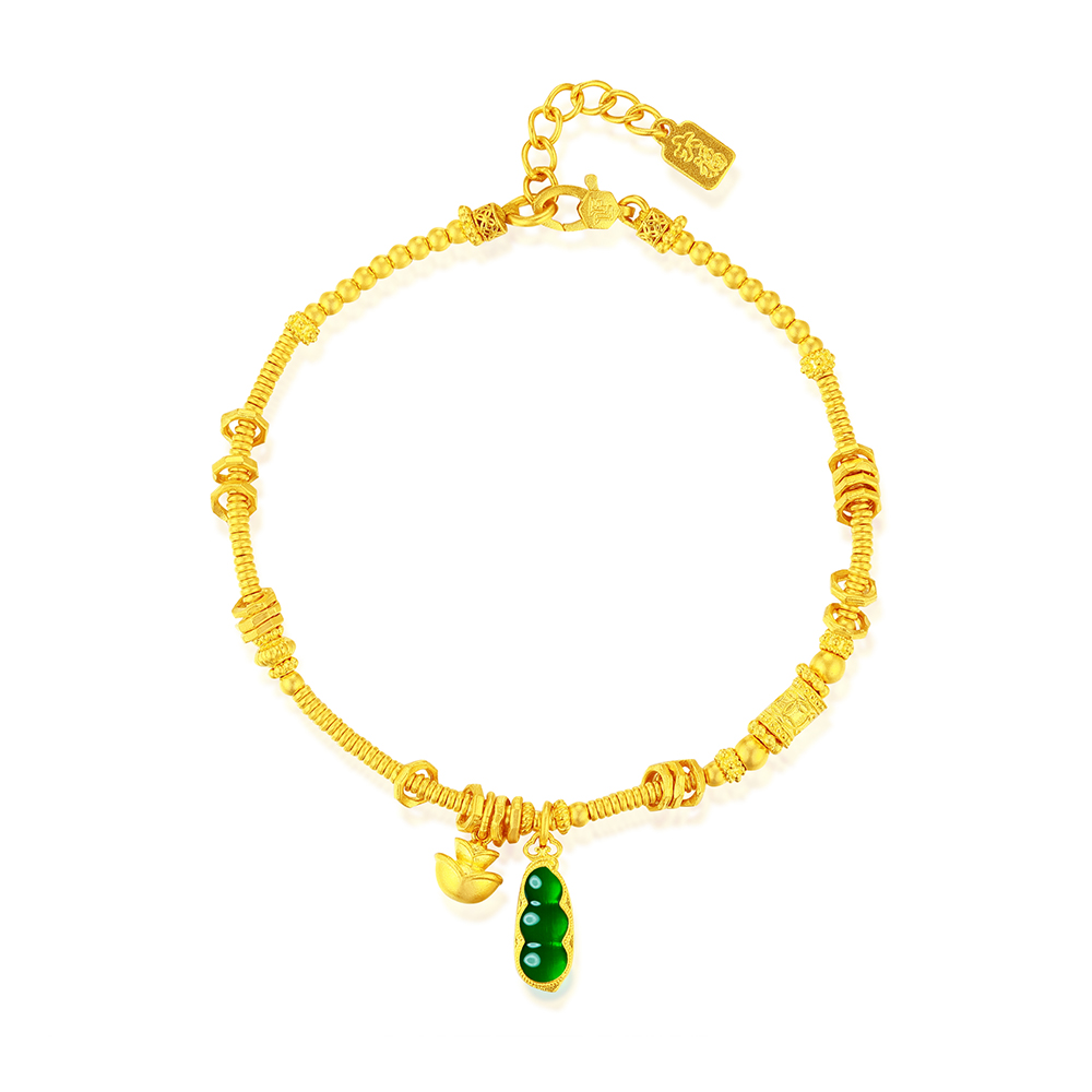 天天爱上新福满传家"富贵如意"足金手链