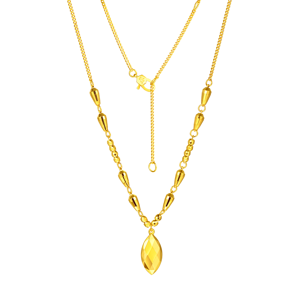 天天爱上新光影金"华丽之眼"足金项链