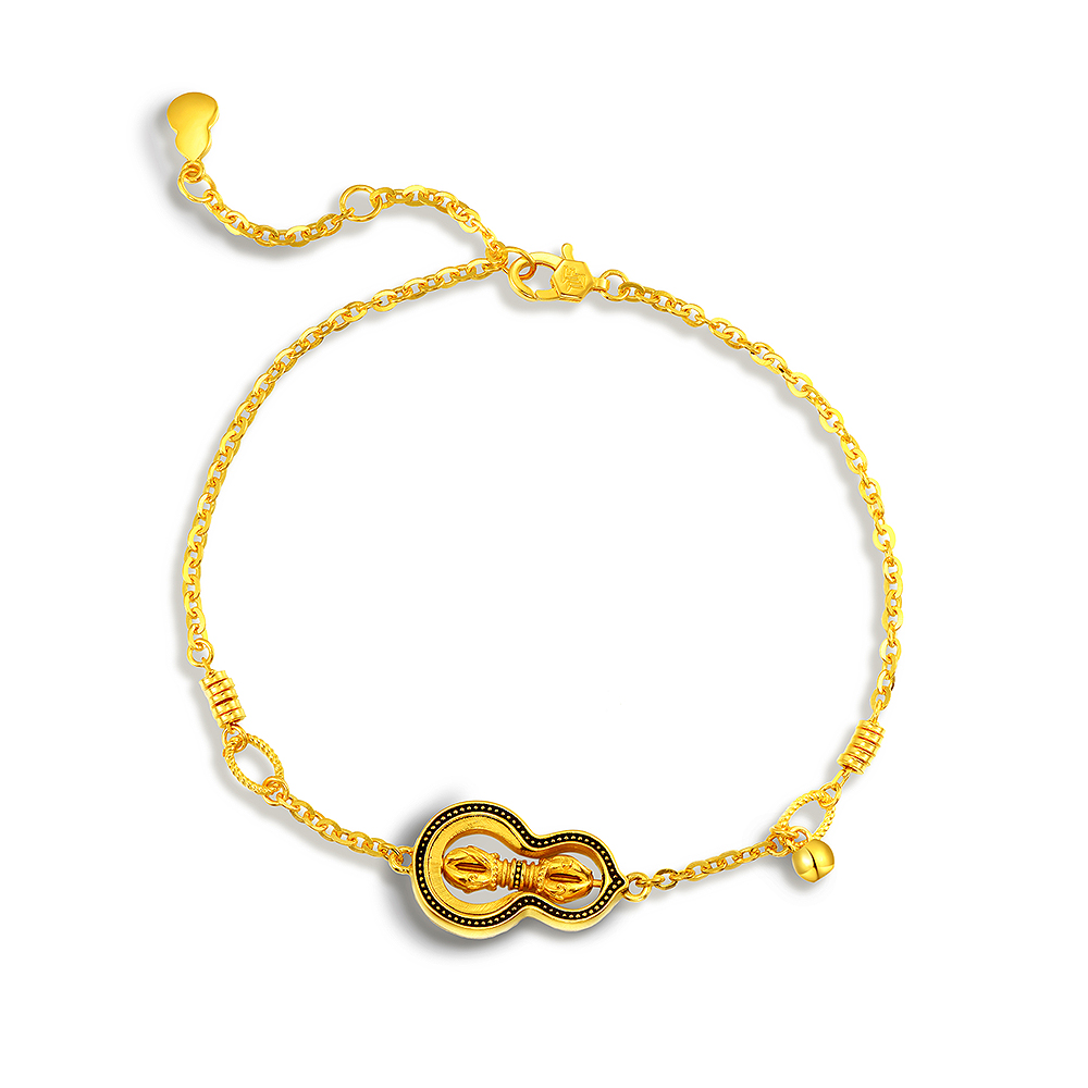 天天爱上新光影金"守护福运"足金手链