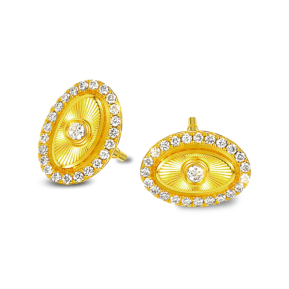 天天爱上新Goldstyle•X"聚光时刻"足金钻石耳环