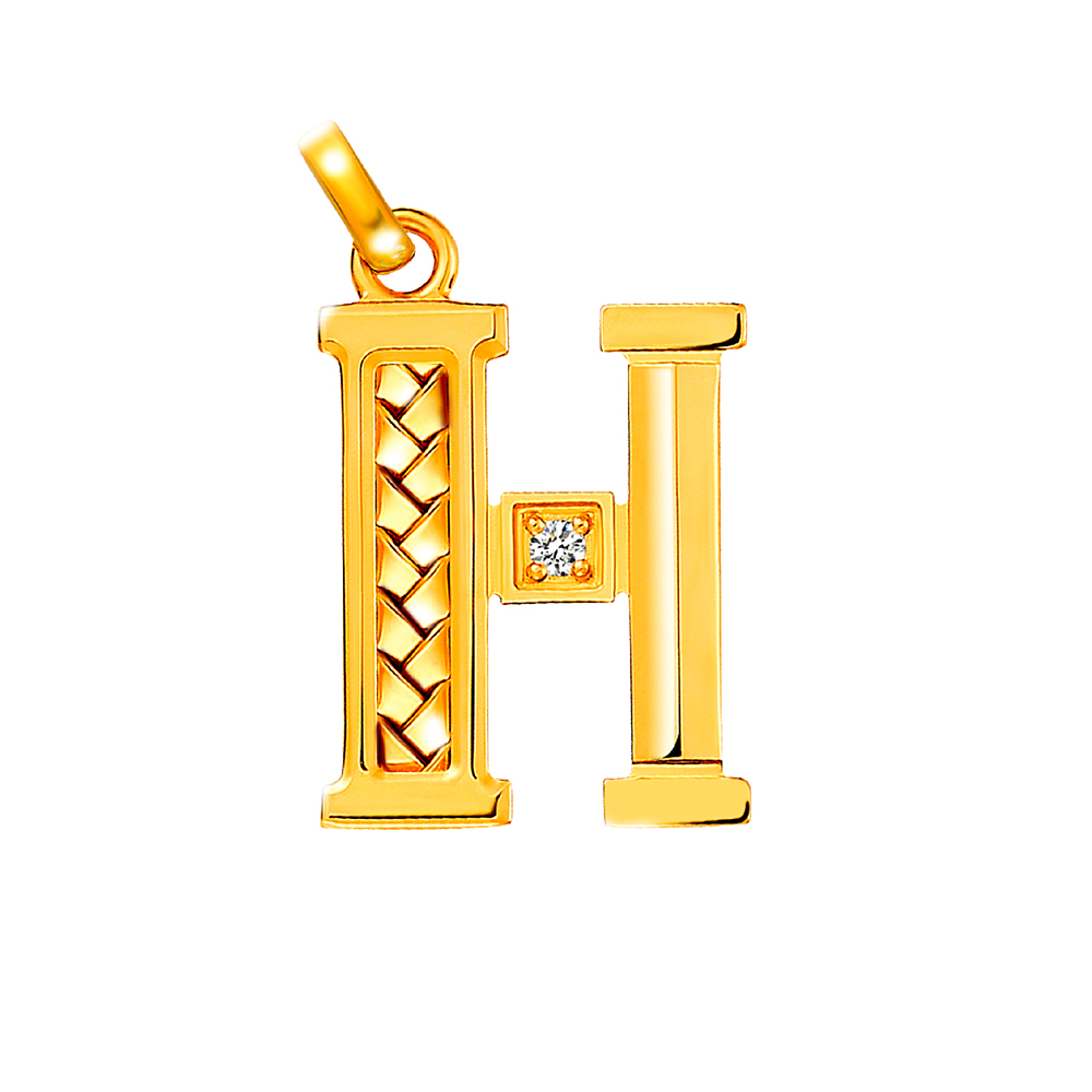 天天爱上新Goldstyle•X"幸福密语"足金钻石吊坠