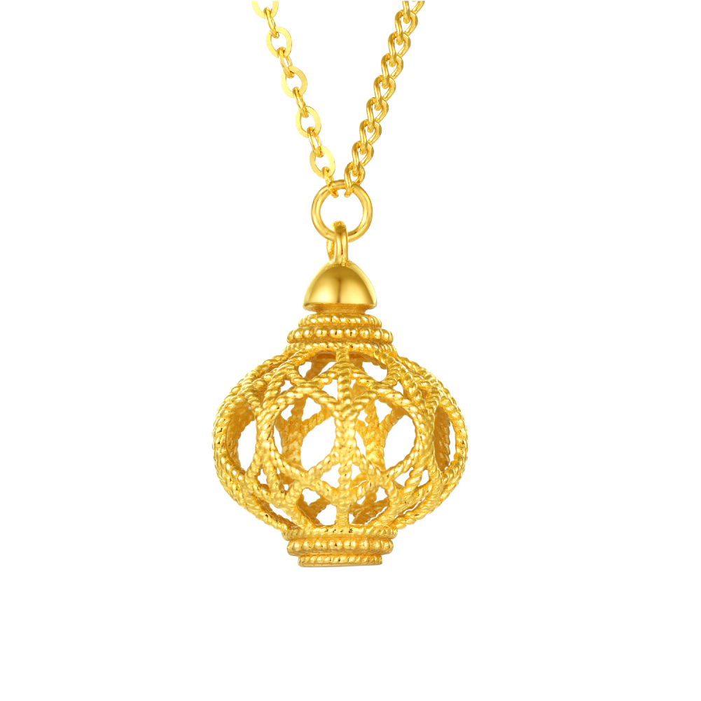 天天爱上新光影金"华灯初上"足金项链