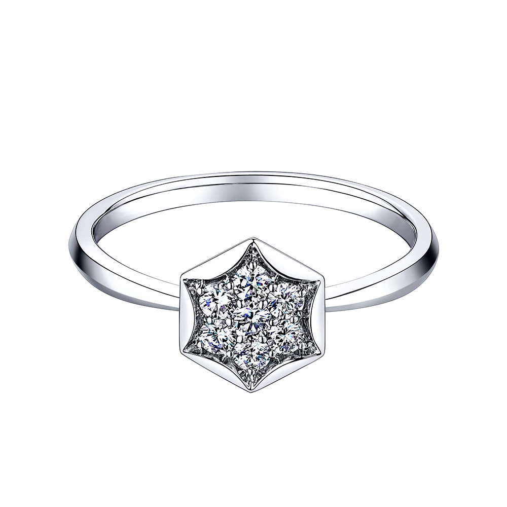 天天爱上新"星聚时光"18K金钻石戒指