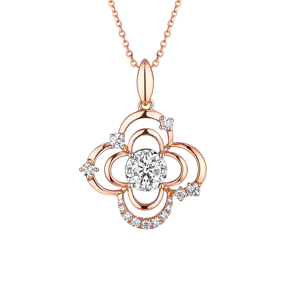 天天爱上新"满天繁星"18K金钻石吊坠