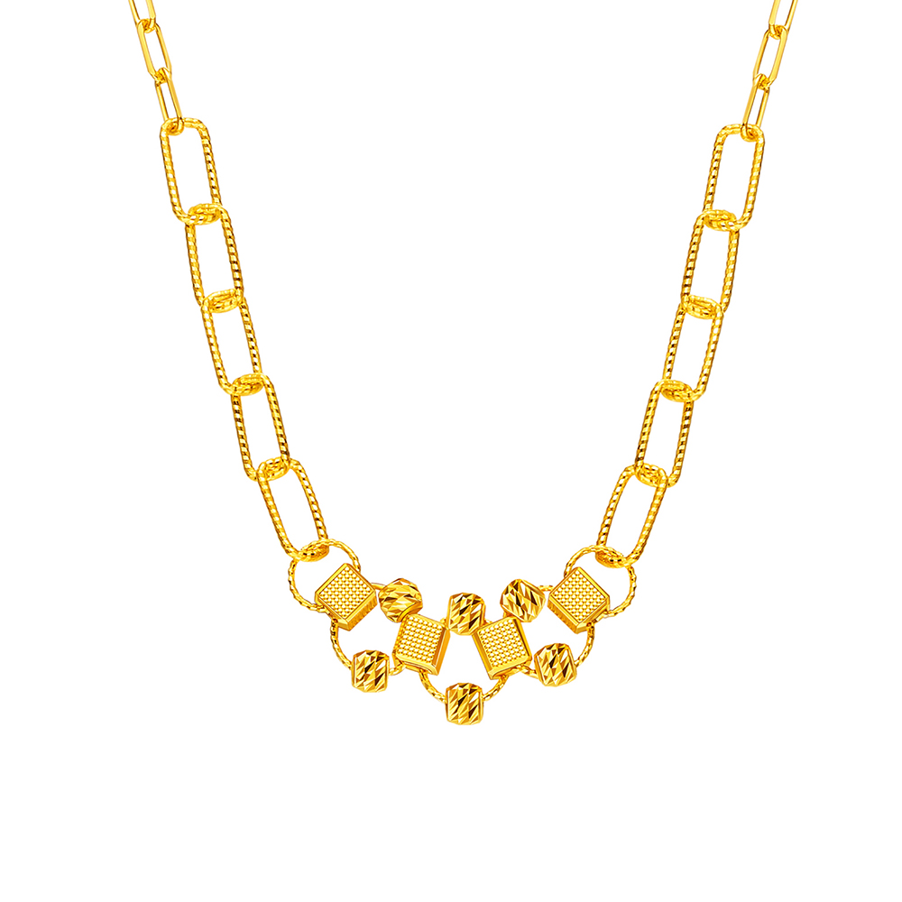 天天爱上新Goldstyle"几何风潮"足金项链