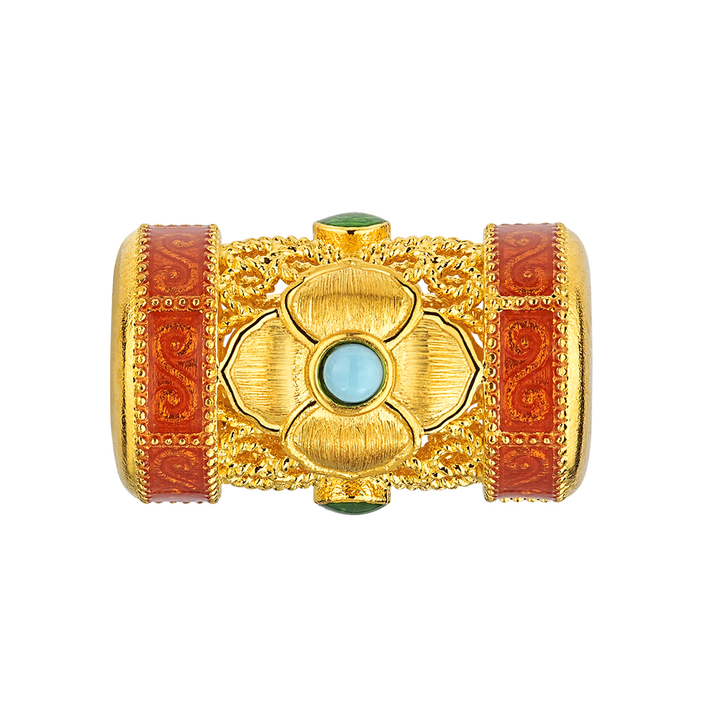 Night Banquet in Tang Palace Jewellery Collection “Tang-style Bead  Tang Tri-colour” Gold Charm