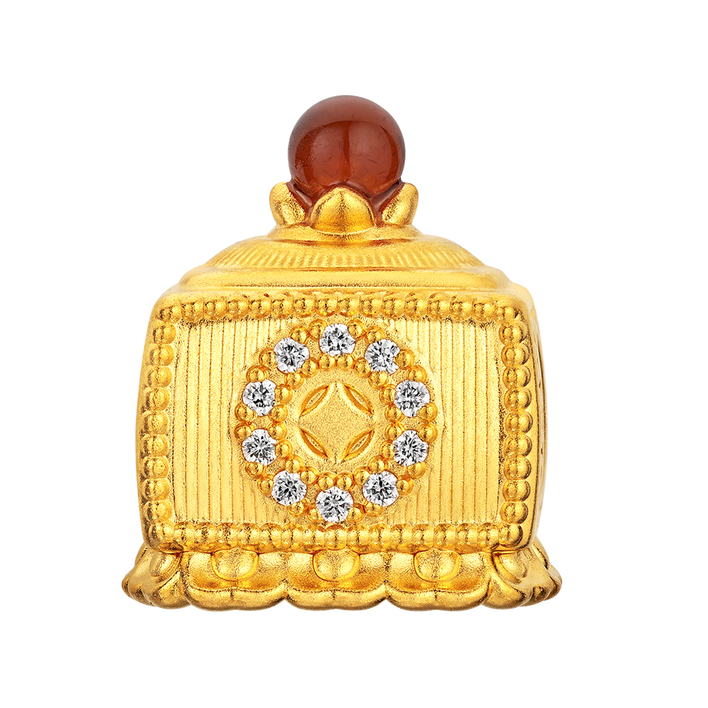 Night Banquet in Tang Palace Jewellery Collection Tang-style Bead  “Guardian of Fortune” Gold and Diamond Charm