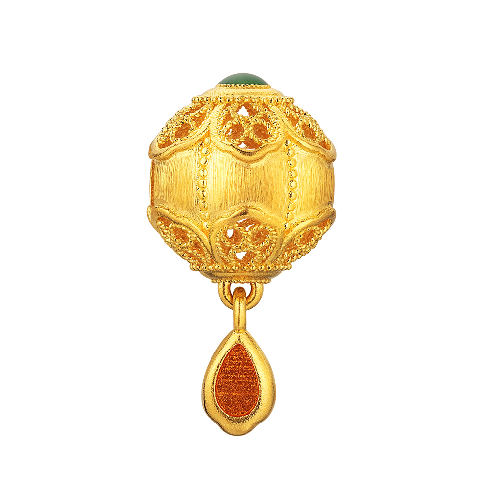 Night Banquet in Tang Palace Jewellery Collection Tang-style Bead  “Gorgeous Palace Lantern” Gold Charm