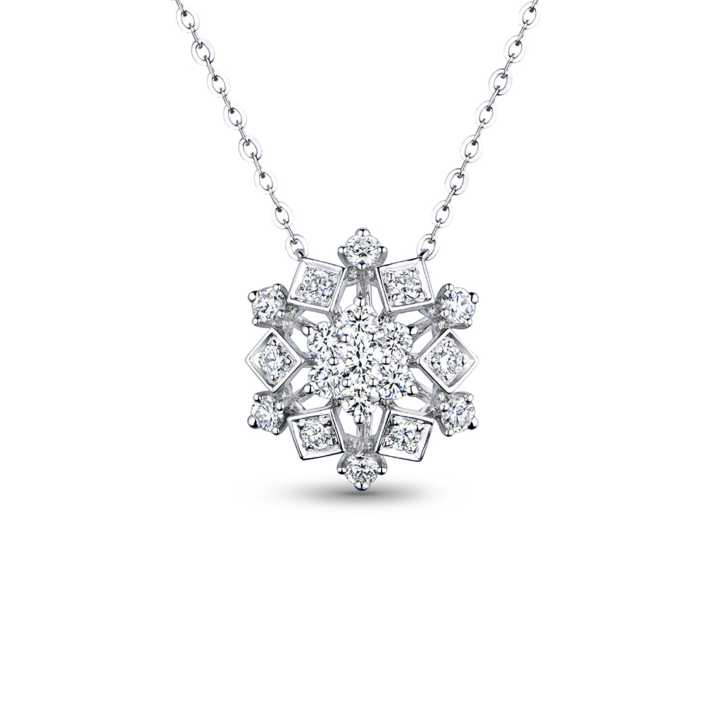 天天爱上新"星籁"18K金钻石项链