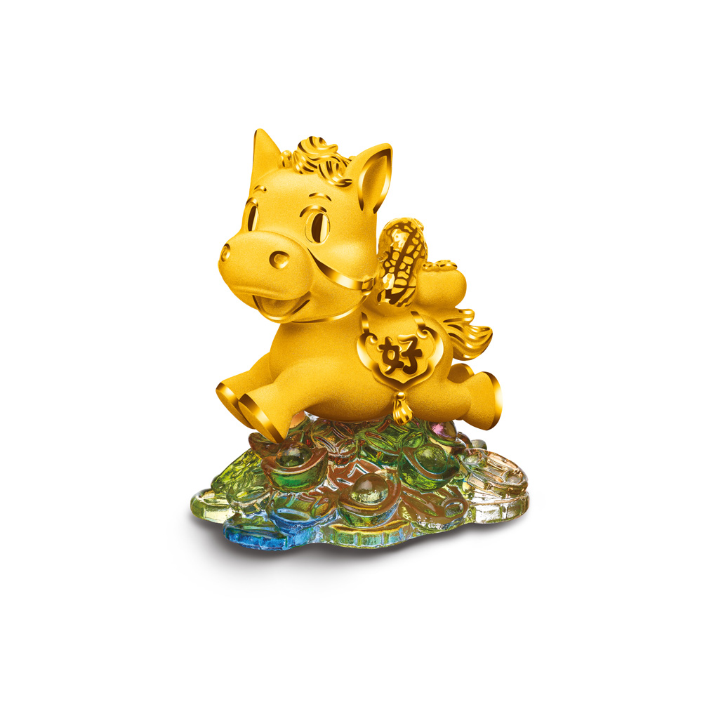 Fortune Horse Collection " Lucky Horse" Gold Figurine