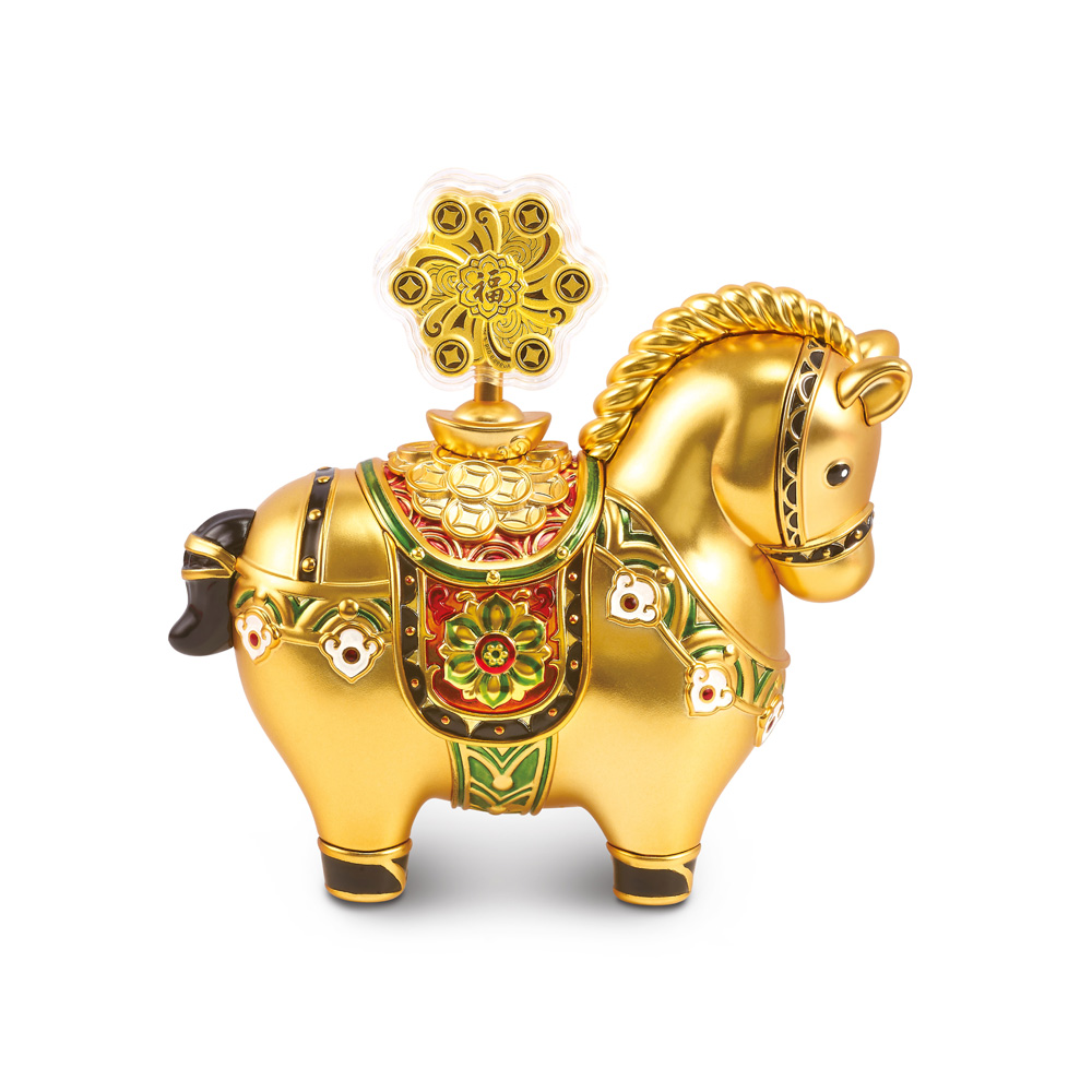 Night Banquet in Tang Palace Jewellery Collection "Lucky Chubby Horse" Gold Accessory
