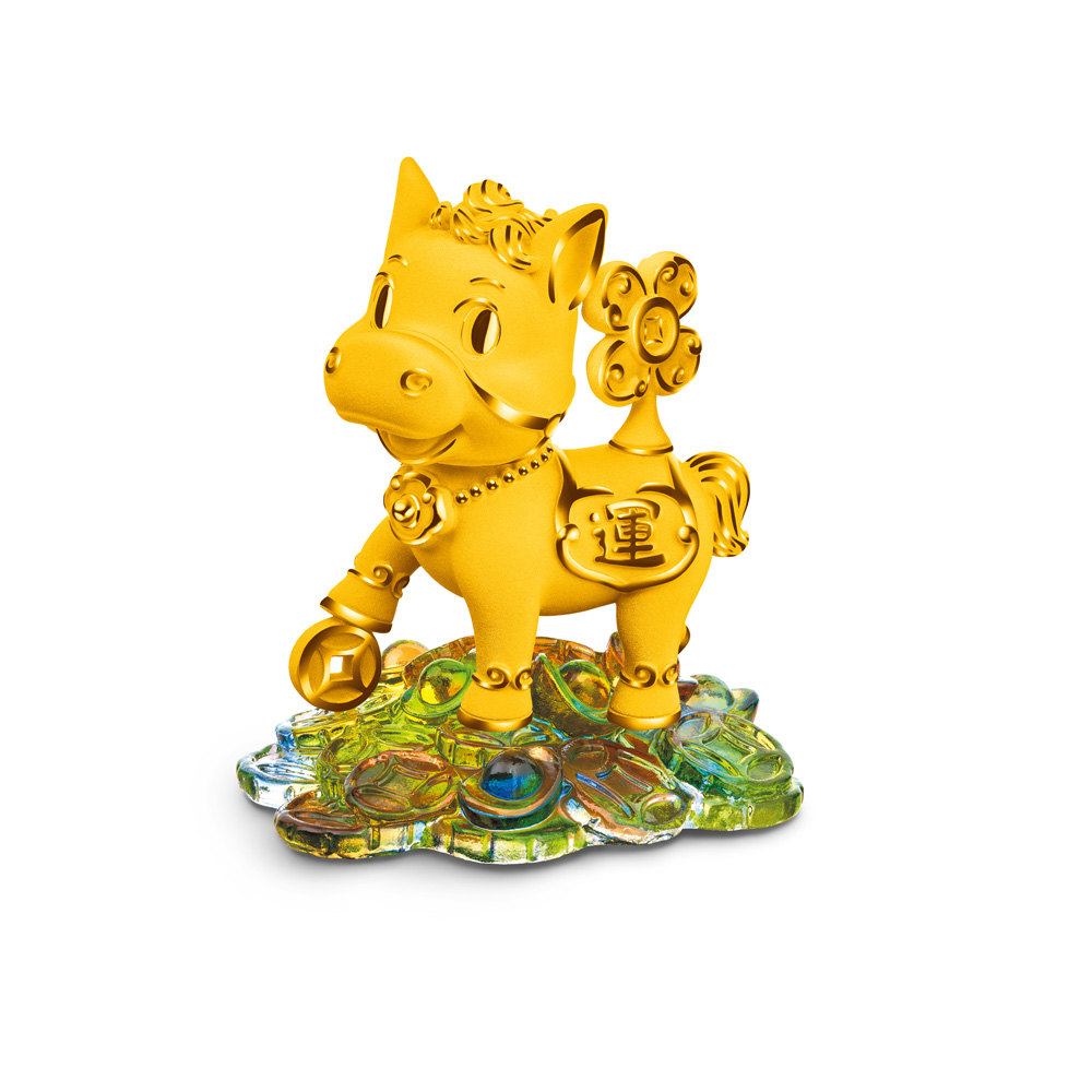 Fortune Horse Collection " Fortune Horse" Gold Figurine
