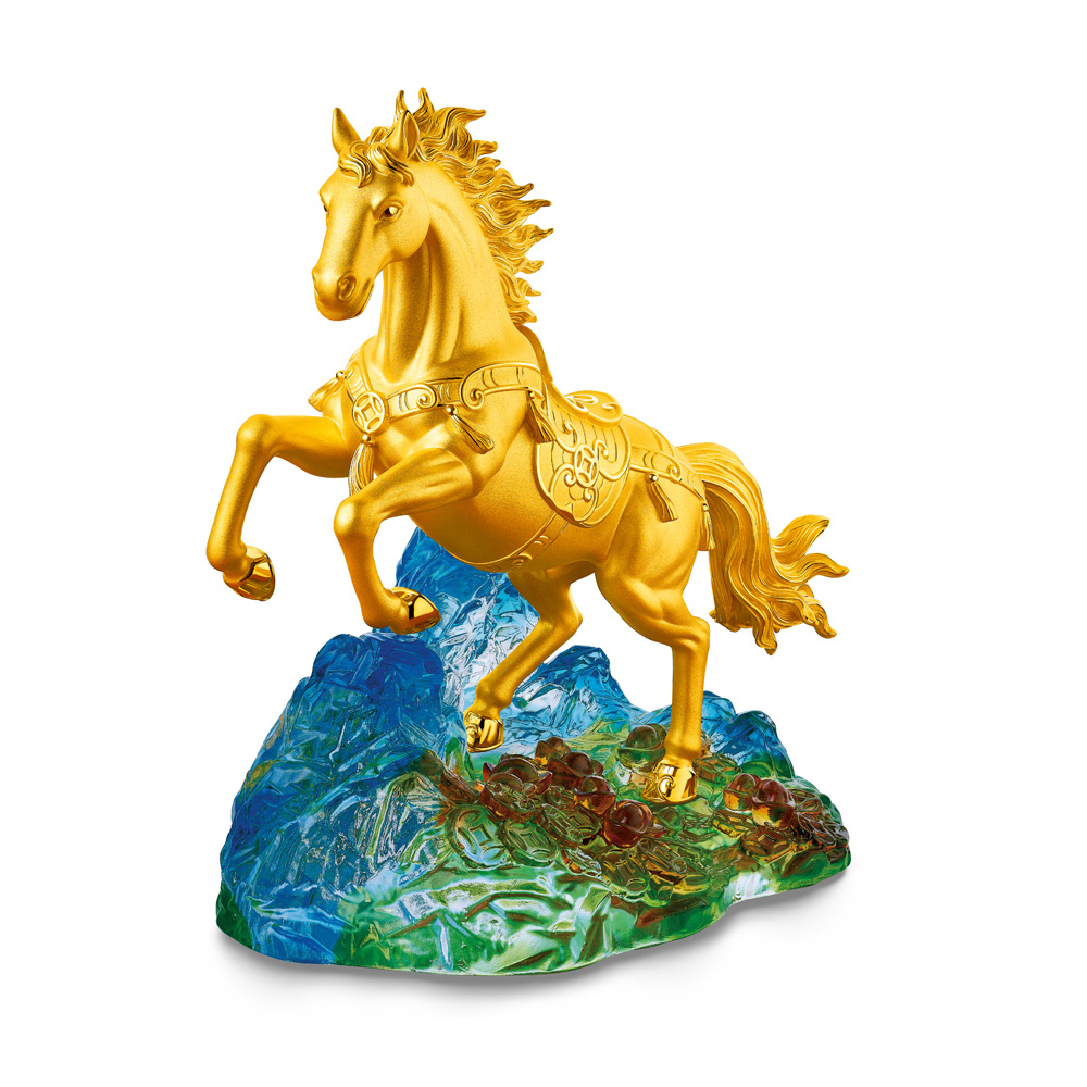 Fortune Horse Collection " Triumphant Horse" Solid Gold Figurine