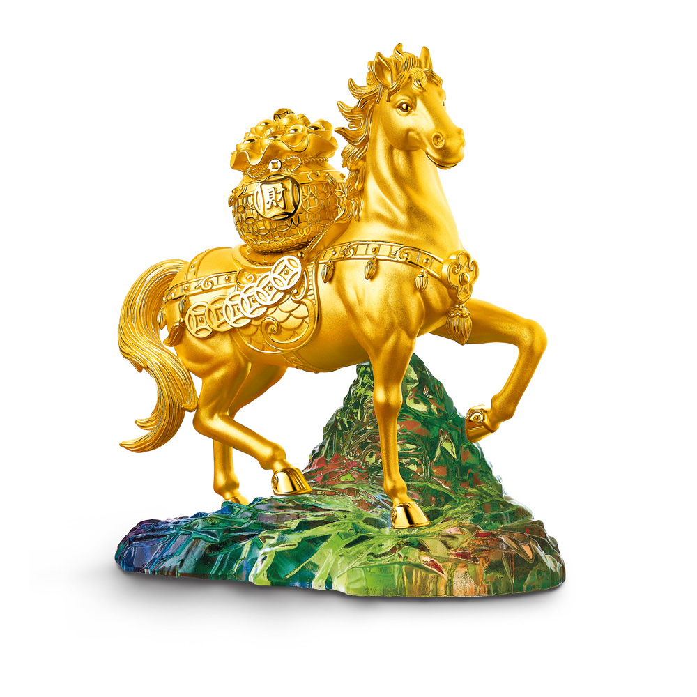 Fortune Horse Collection "Prosperous Horse" Solid Gold Figurine