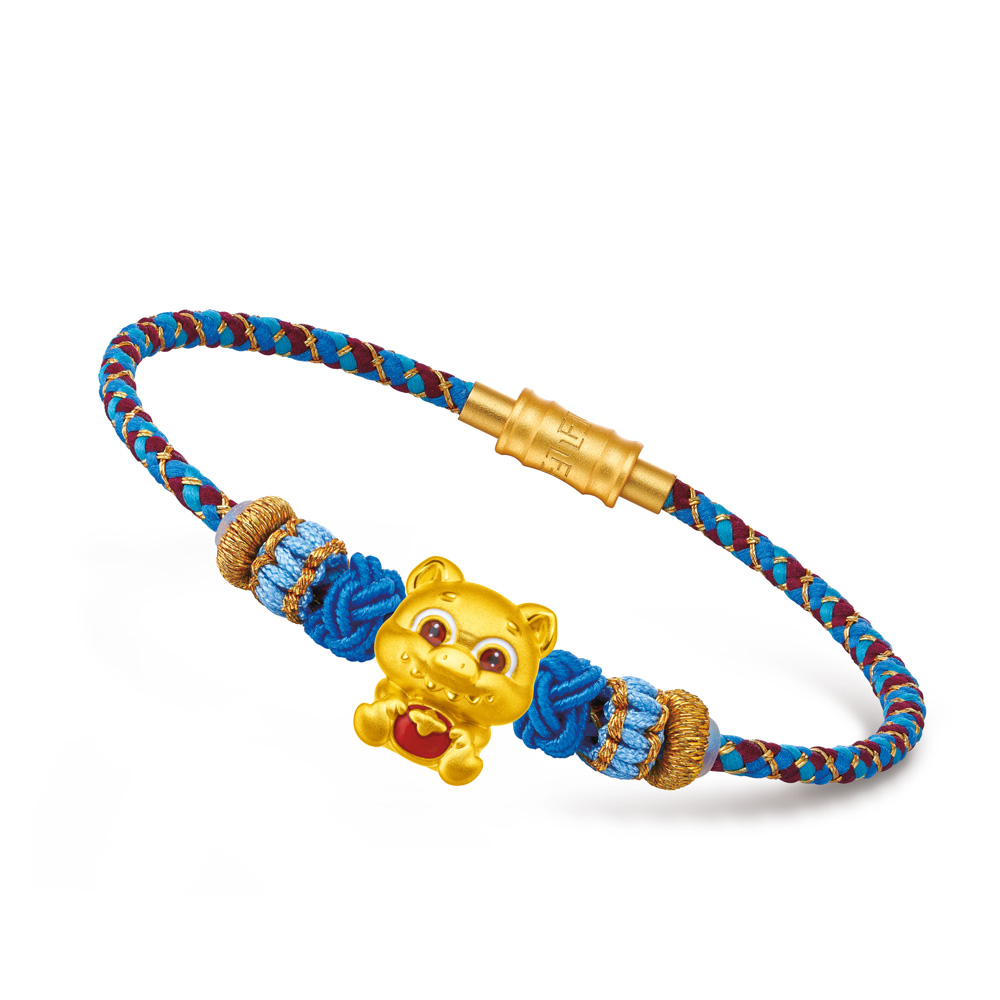 Fortune Horse Collection "Fun & Cute- Pig" Gold Charm