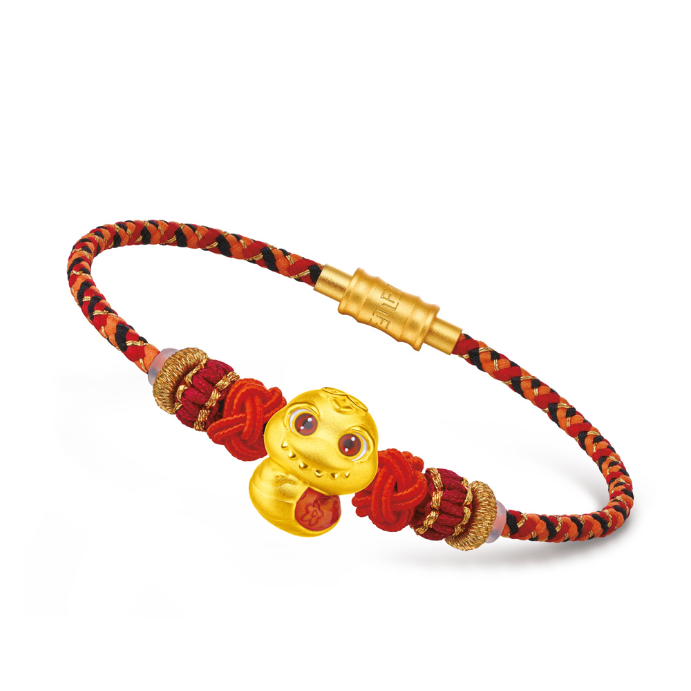 Fortune Horse Collection "Fun & Cute- Snake" Gold Charm