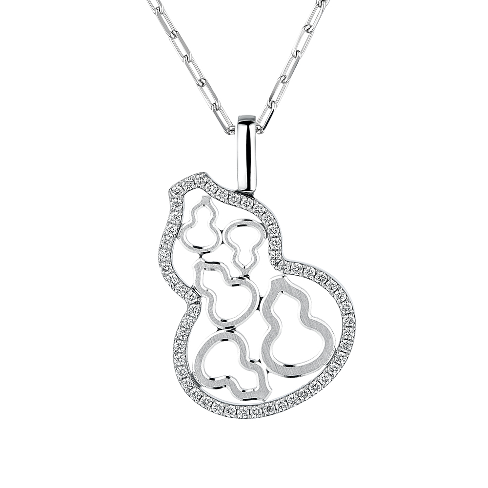CCool Collection Platinum Diamond Pendent