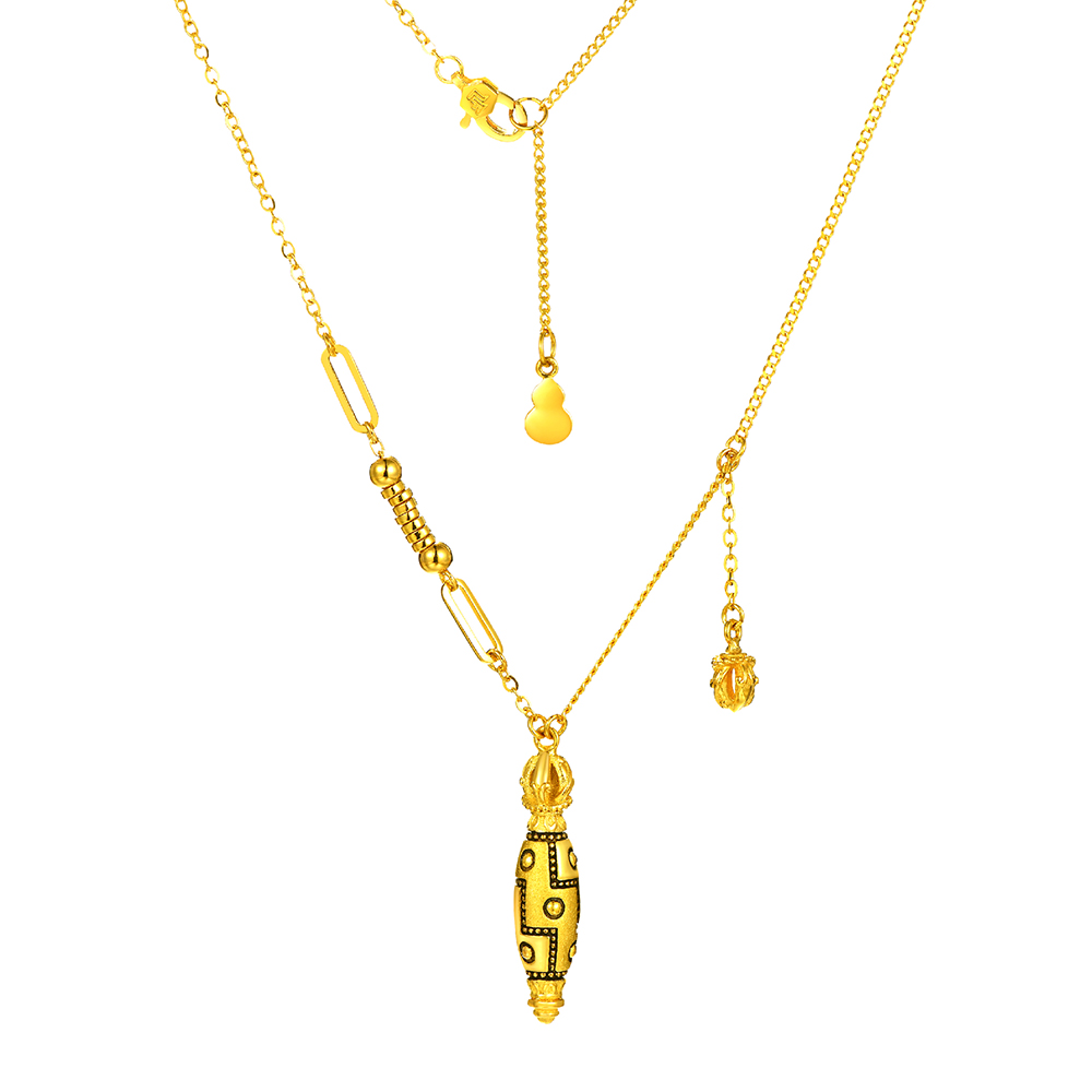 天天爱上新光影金"守护"足金项链