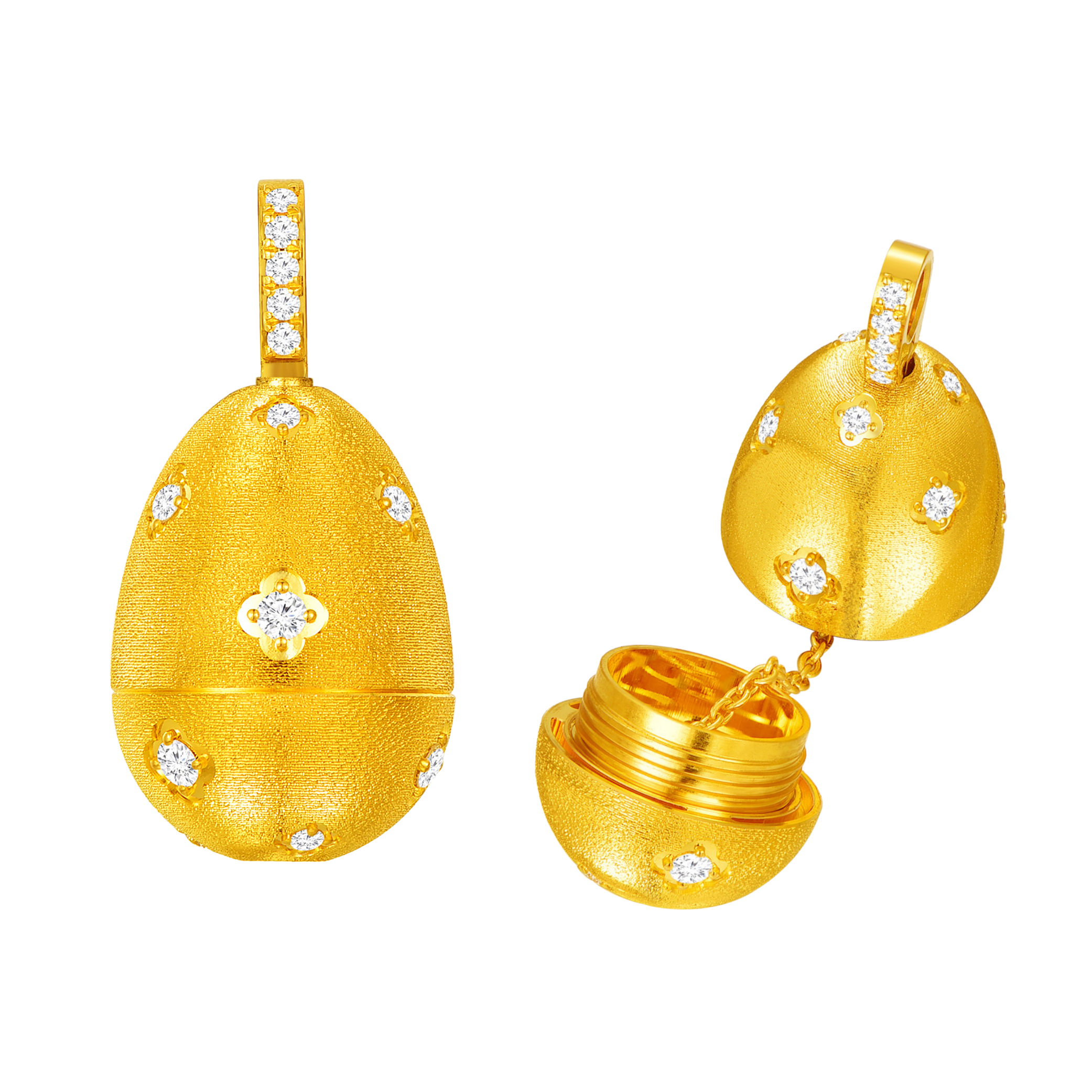 天天爱上新Goldstyle•X"蛋愿"足金钻石吊坠