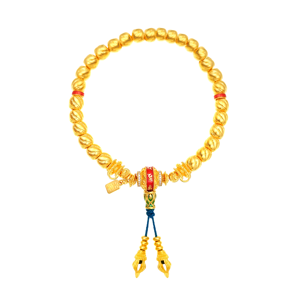 天天爱上新福满传家"福满平安"足金钻石手链