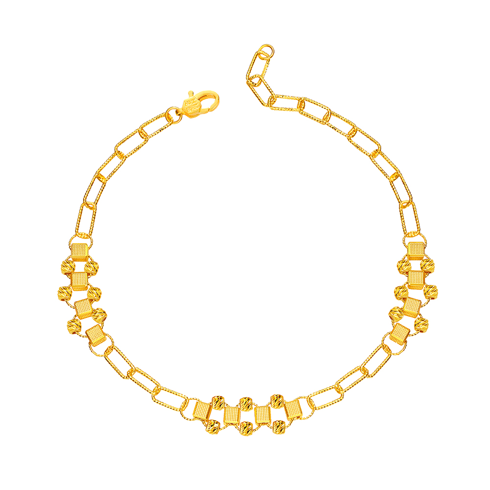 天天爱上新Goldstyle"几何风潮"足金手链