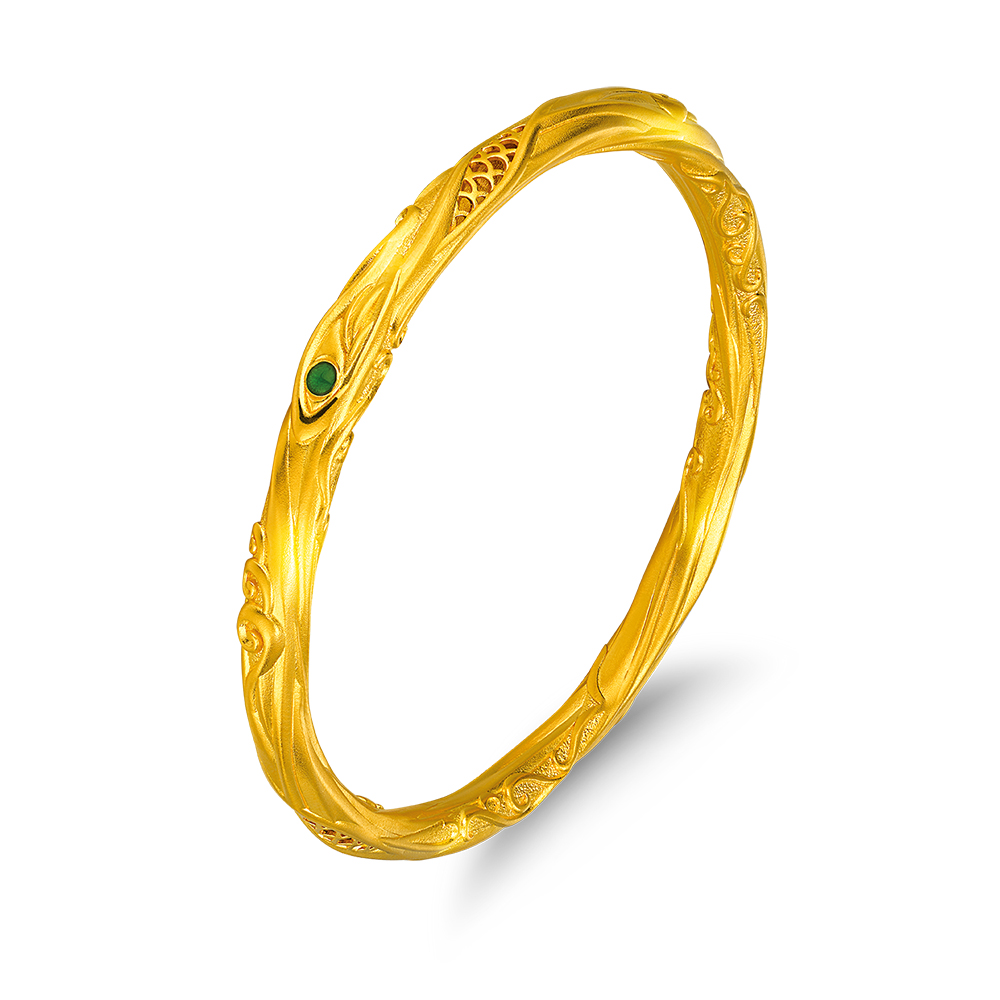 哪吒系列"乾坤圈"典藏版足金手镯