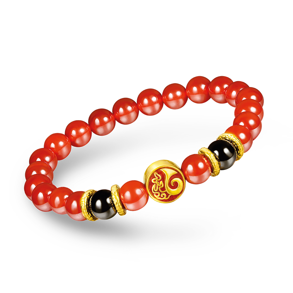 哪吒系列"魔丸印记"足金手链