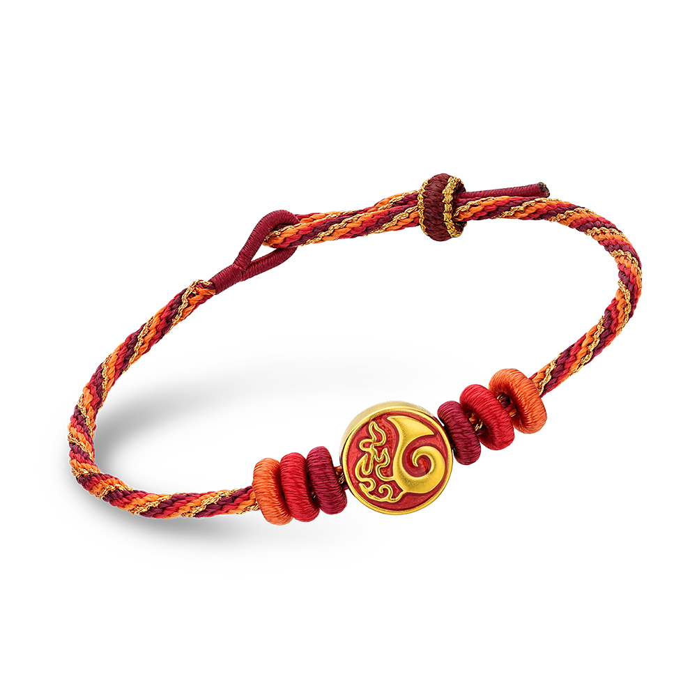 哪吒系列"魔丸印记"足金手绳