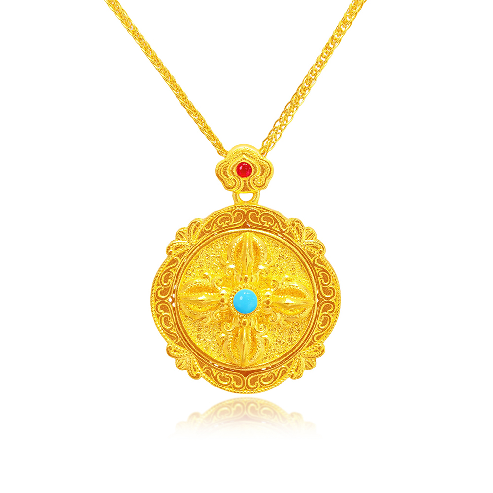 天天爱上新福满传家"福瑞延绵"足金项链