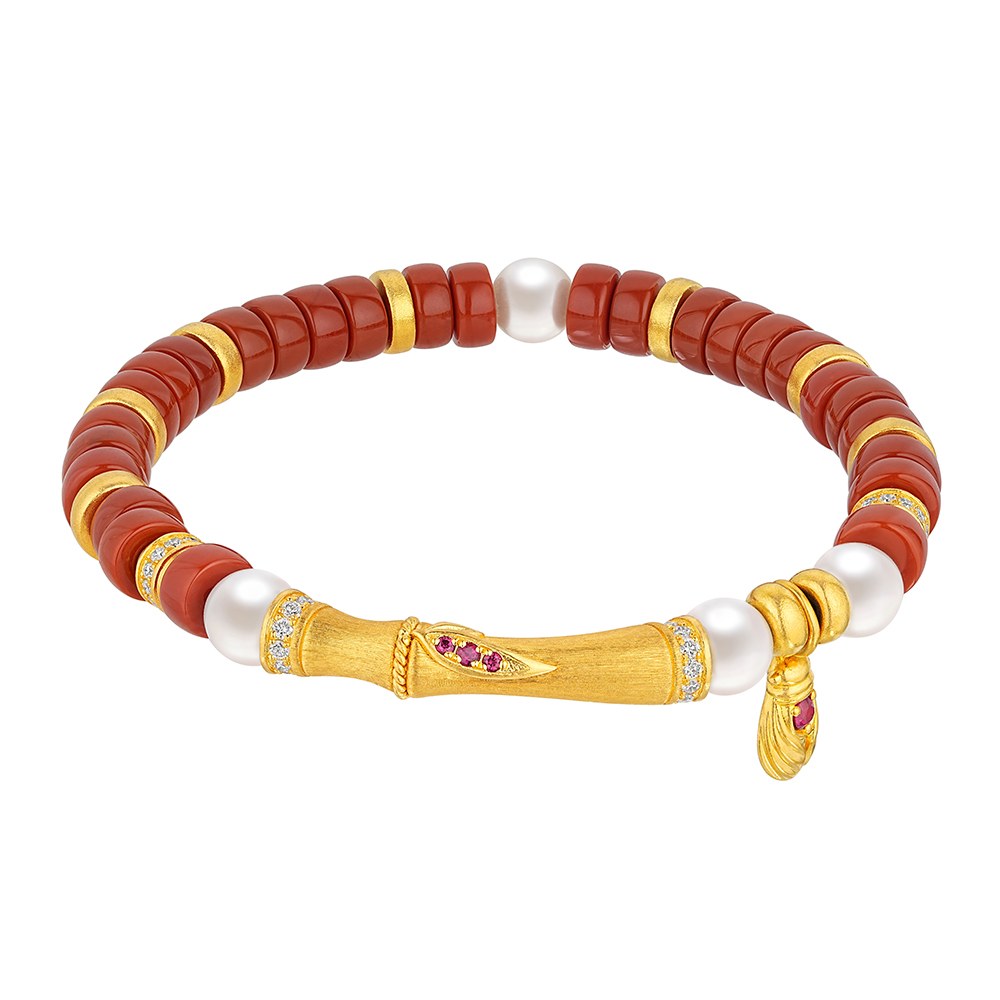 唐宮夜宴系列"鴻運高升"黃金手鏈