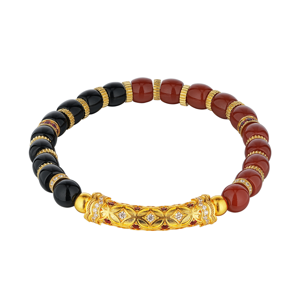 唐宮夜宴系列"富貴滿滿"黃金手鏈