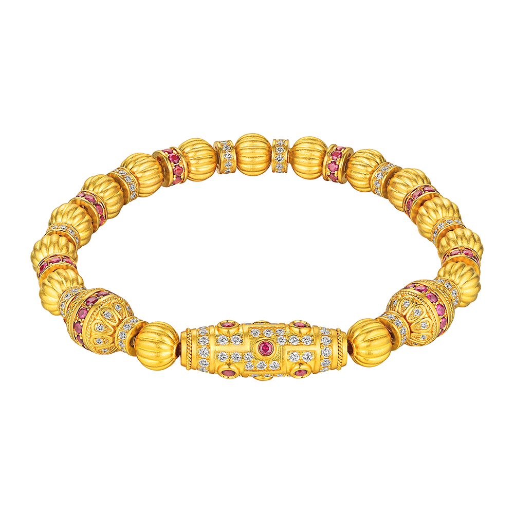 唐宮夜宴系列"福運綿長"黃金手鏈