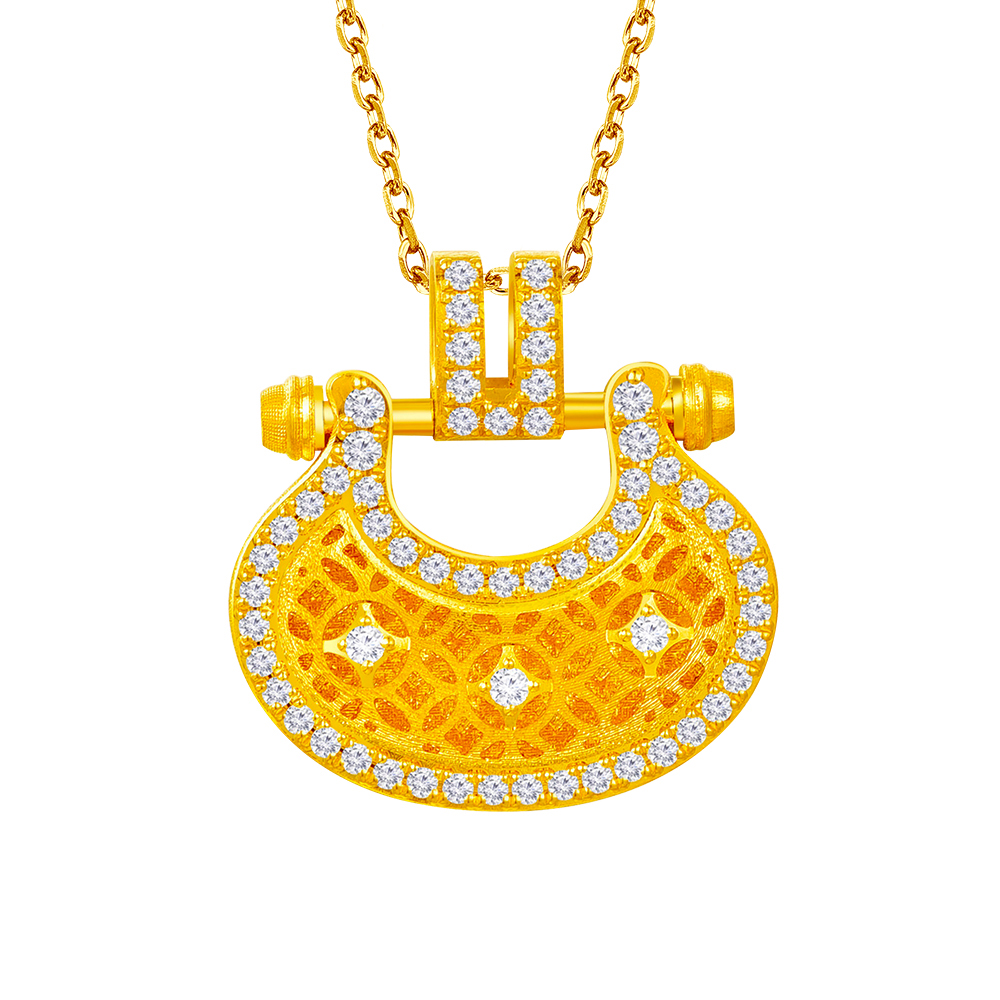 天天爱上新Goldstyle•X"如愿"足金钻石吊坠