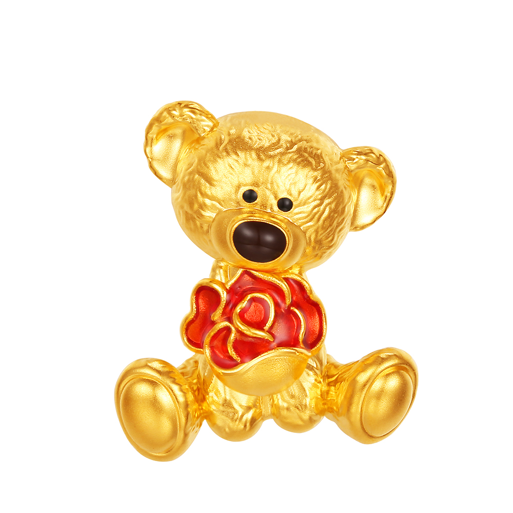 13DE MARZO系列"萌趣小熊"黃金串飾