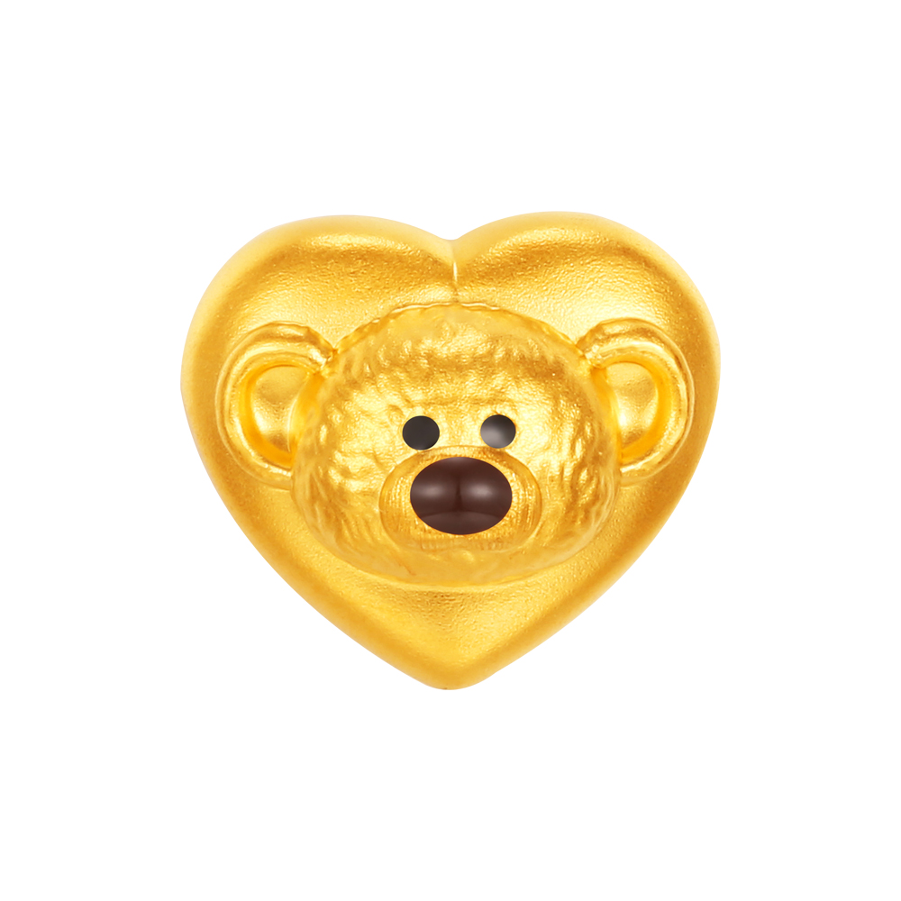 13DE MARZO系列"毛絨小熊"黃金串飾