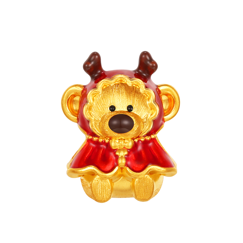 13DE MARZO系列"百变潮趣小熊"黃金串飾