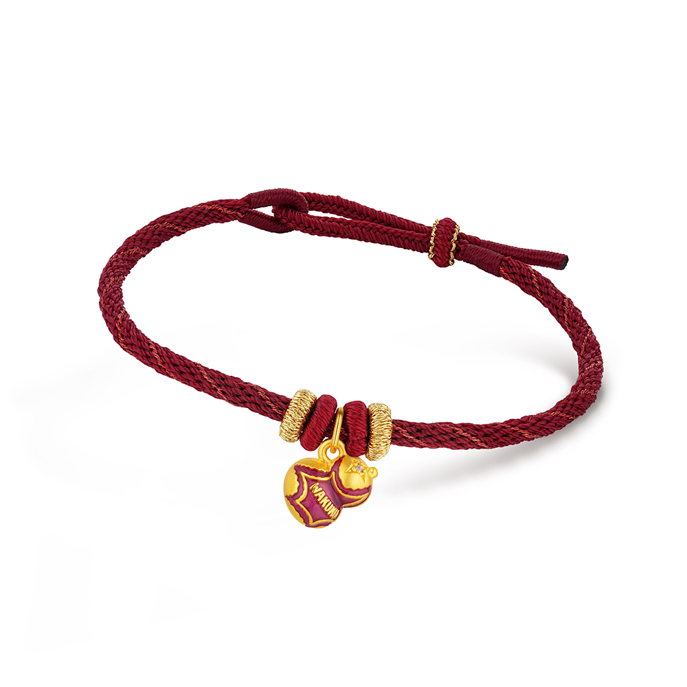 WAKUKU系列"福滿滿"黃金鑽石串飾