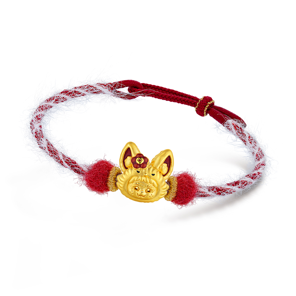 WAKUKU系列"有錢花"黃金串飾