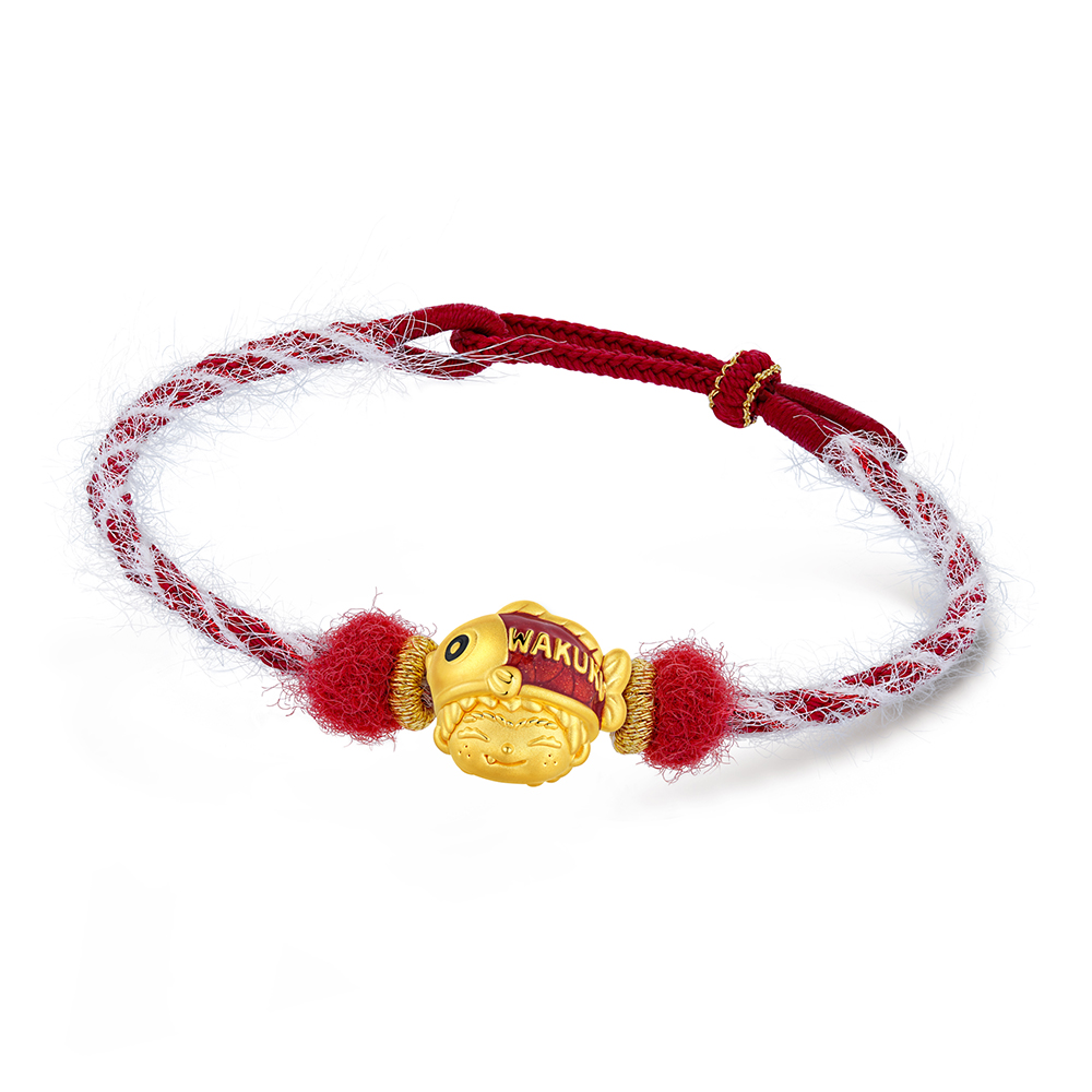WAKUKU系列"錦鯉加冠"黃金串飾
