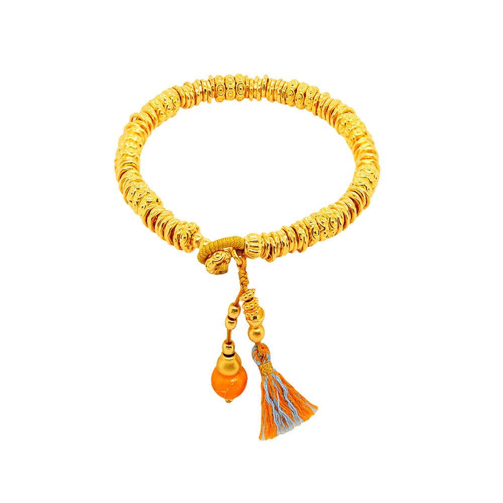 天天爱上新"橙意福禄"足金手链