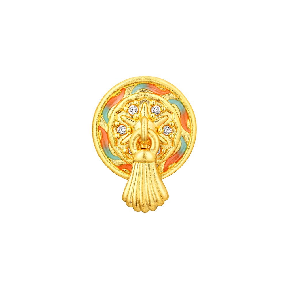 洛神水赋系列"霞彩凌波"足金钻石串饰