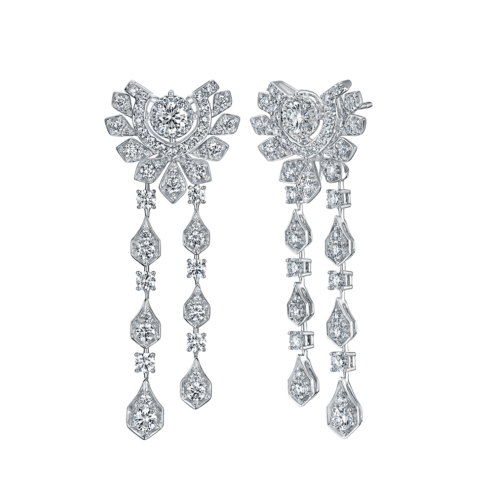 Wedding Collection “Warm Radiance” 18K (White) Gold Diamond Earrings