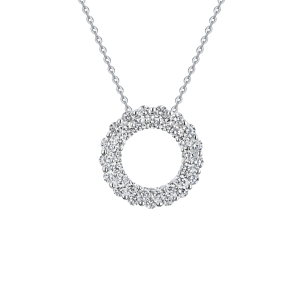 Wedding Collection “Loving You” 18K Gold Diamond Pendant 