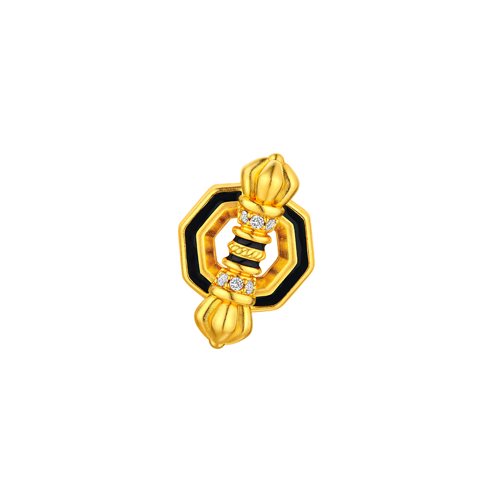 龙门金刚系列"金刚珠"足金钻石串饰